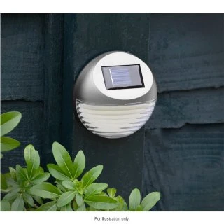 Solar Powered Fence Lights 10pk Silver - Cool White - Image 2