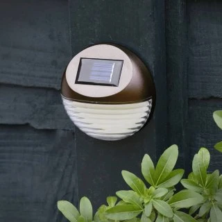 Solar Powered Fence Light - Bronze