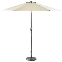 Crank Handle Parasol 2.7m - Cream