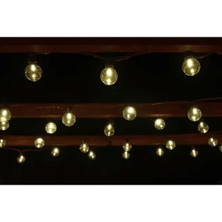Solar Powered Bulb String Lights 50pk - Warm White - Image 2