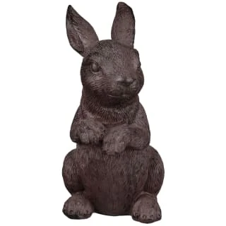 B&M Garden Rabbit Ornaments 2pk - Cast Iron Effect - Image 3