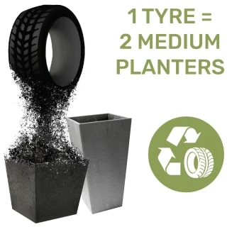 B&M Sonata Planter 71cm - Slate - Image 4