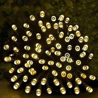 Eveready Solar Powered LED String Lights 80pk - Warm White