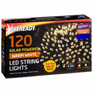 Eveready Solar Powered LED String Lights 120pk - Warm White - Image 2