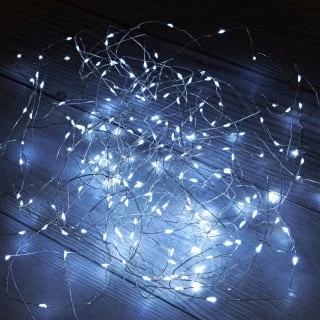 Solar Powered Micro LED Lights 200pk - Cool White - Image 2