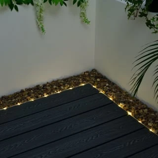 Solar Powered 10m Micro LED Rope Light - Warm White - Image 4