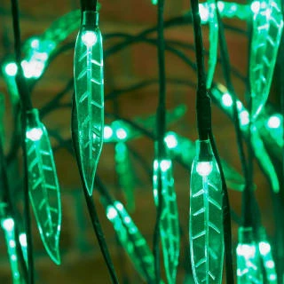 Solar Powered Weeping Willow Tree - Green LED 240 5ft - Image 2