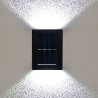 Solar Powered Up/Down Wall Light - White LED 4pk - Image 4