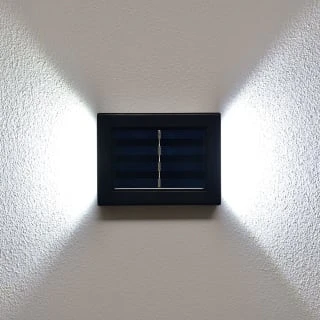 Solar Powered Up/Down Wall Light - White LED 4pk - Image 3