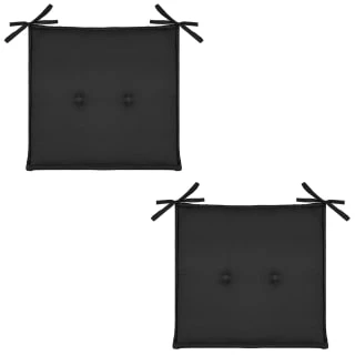 Luxury Seat Pads - Black 2pk - Image 2