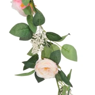 Artificial Rose Garland 180cm - Pink - Image 2