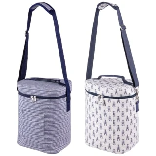 B&M Ocean Print Cooler Bag - White - Image 2