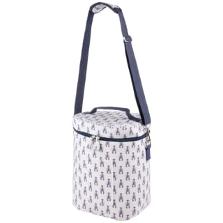 B&M Ocean Print Cooler Bag - White