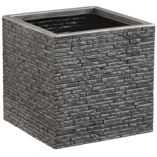 B&M Large Square Planter - Pewter