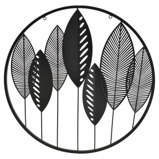 B&M Round Leaf Metal Wall Art