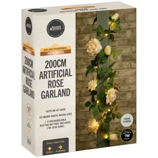 Artificial Rose Solar Garland - Image 3