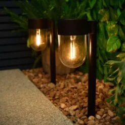 Monaco Solar Powered Post Lights 2pk