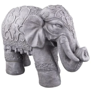 B&M Large Stone Elephant Ornament