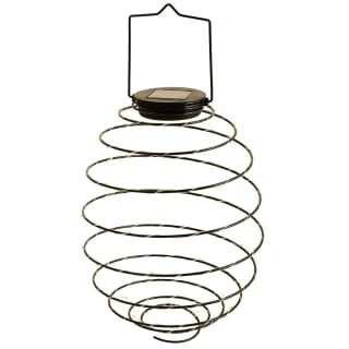 B&M Solar Powered Spiral Lantern - Black