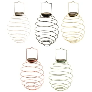 B&M Solar Powered Spiral Lantern - Black - Image 3