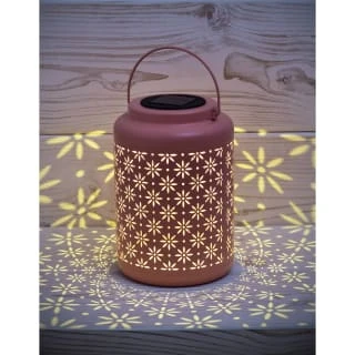 B&M Boho Garden Solar Powered Metal Lantern - Image 2