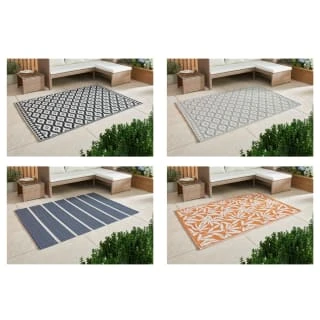 B&M Large Outdoor Rug 1.2 X 1.8m - Black - Image 2