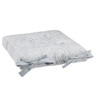 B&M Luxury Seat Pad - Light Blue Circle Print - Image 2