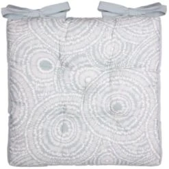 B&M Luxury Seat Pad - Light Blue Circle Print