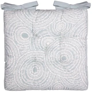 B&M Luxury Seat Pad - Light Blue Circle Print