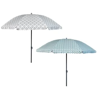 B&M Ocean Air Printed Parasol 1.8m - Geo - Image 3