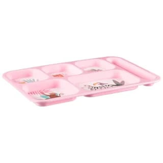 B&M Little Safari Large Kids Platter - Pink - Image 2