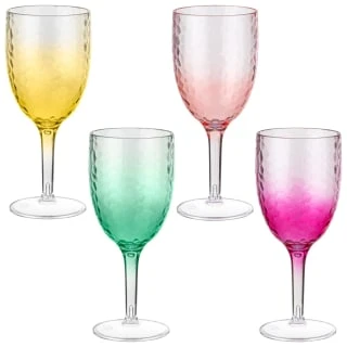 B&M Bloom Fade Wine Glass - Green - Image 2