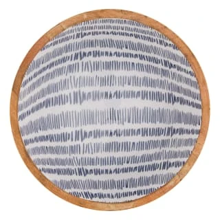 B&M Ocean Air Wooden Bowl - Stripes - Image 2