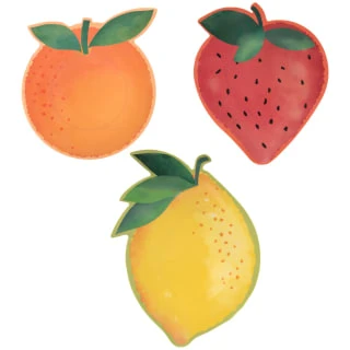 B&M Fruit Shaped Plate - Strawberry - Image 2