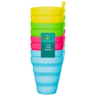 B&M Little Safari Straw Tumblers 8pk