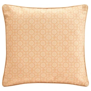 B&M Floral Shower Resistant Two Sided Cushion 43 X 43cm - Yellow