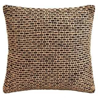 B&M Black & Natural Woven Cushion