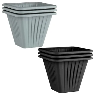 Square Planter 3pk - Black - Image 4
